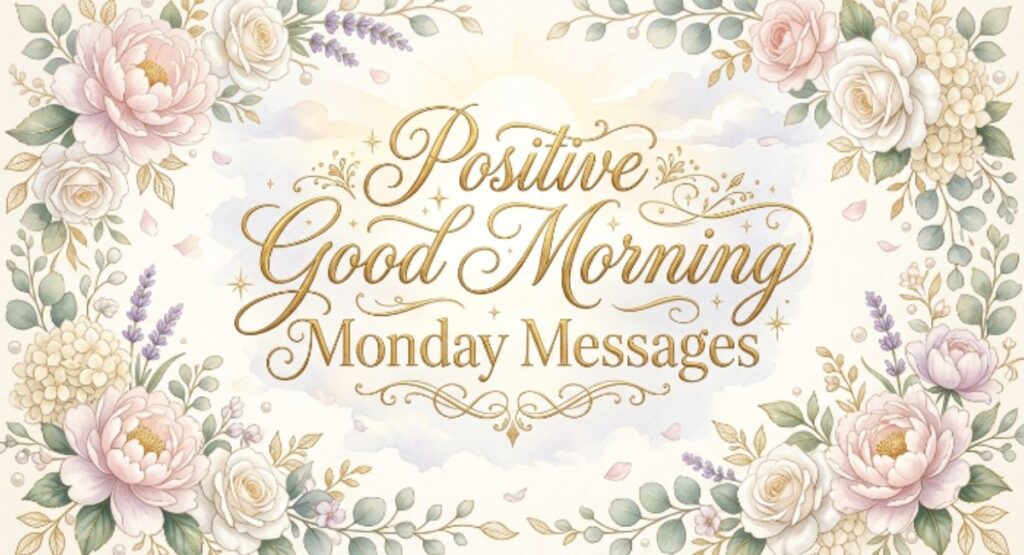 Positive Good Morning Monday Messages