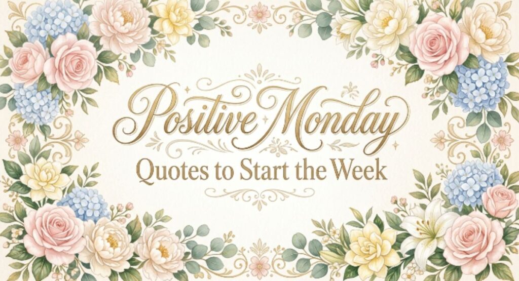 Positive Monday Quotes to Start the Week