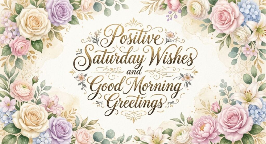 Positive Saturday Wishes and Good Morning Greetings
