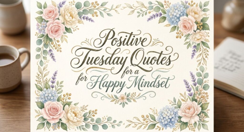 Positive Tuesday Quotes for a Happy Mindset