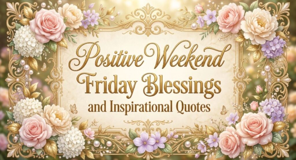 Positive Weekend Friday Blessings and Inspirational Quotes