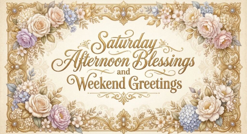 Saturday Afternoon Blessings and Weekend Greetings