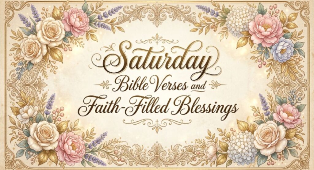Saturday Bible Verses and Faith-Filled Blessings