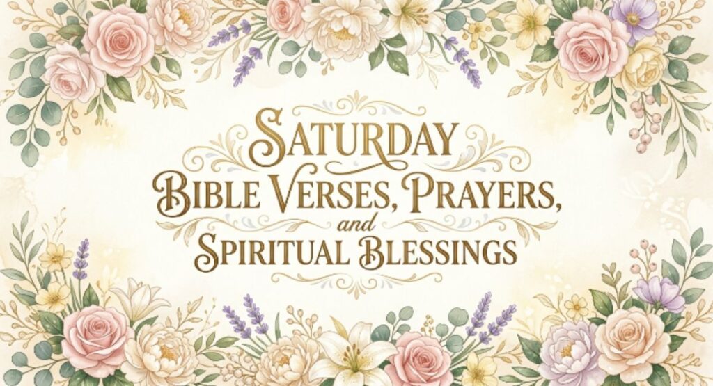 Saturday Bible Verses, Prayers, and Spiritual Blessings