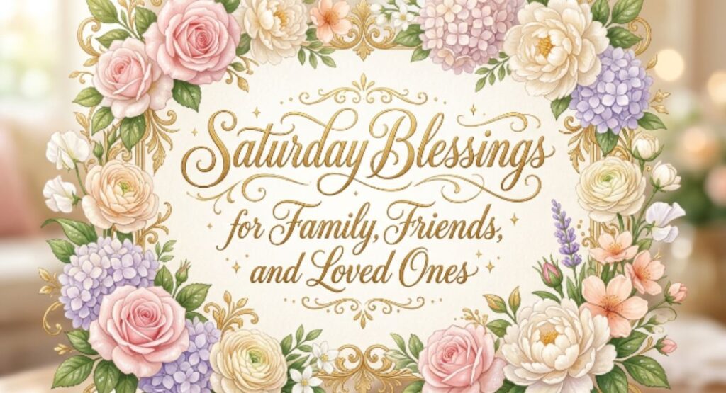 Saturday Blessings for Family, Friends, and Loved Ones