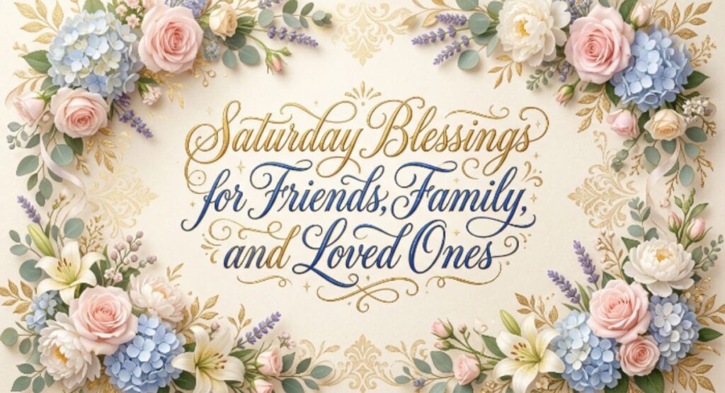 Saturday Blessings for Friends, Family, and Loved Ones