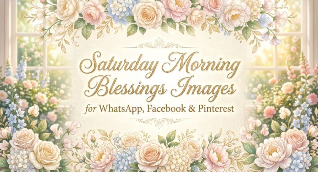 Saturday Morning Blessings Images for WhatsApp, Facebook & Pinterest