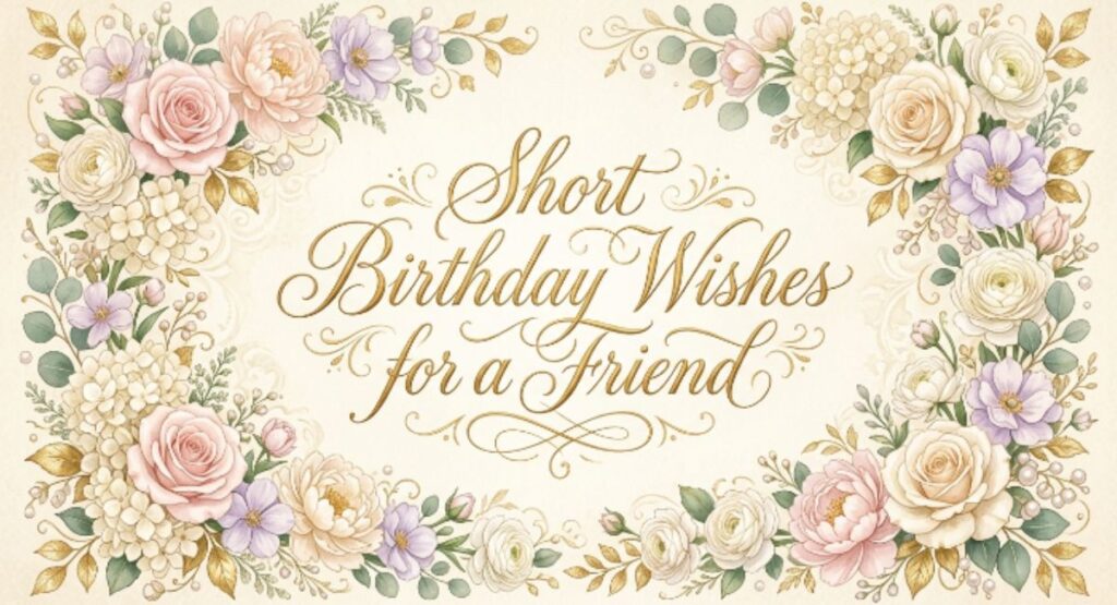 Short Birthday Wishes for a Friend