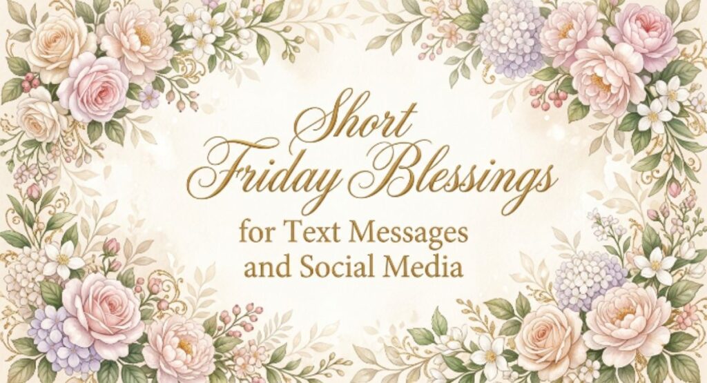 Short Friday Blessings for Text Messages and Social Media