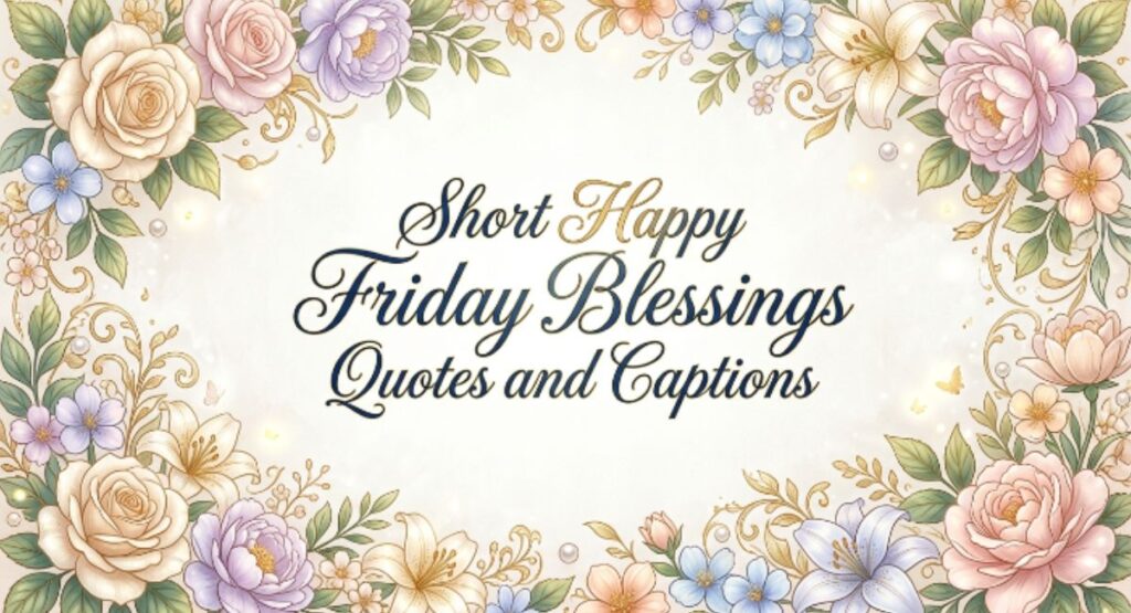 Short Happy Friday Blessings Quotes and Captions