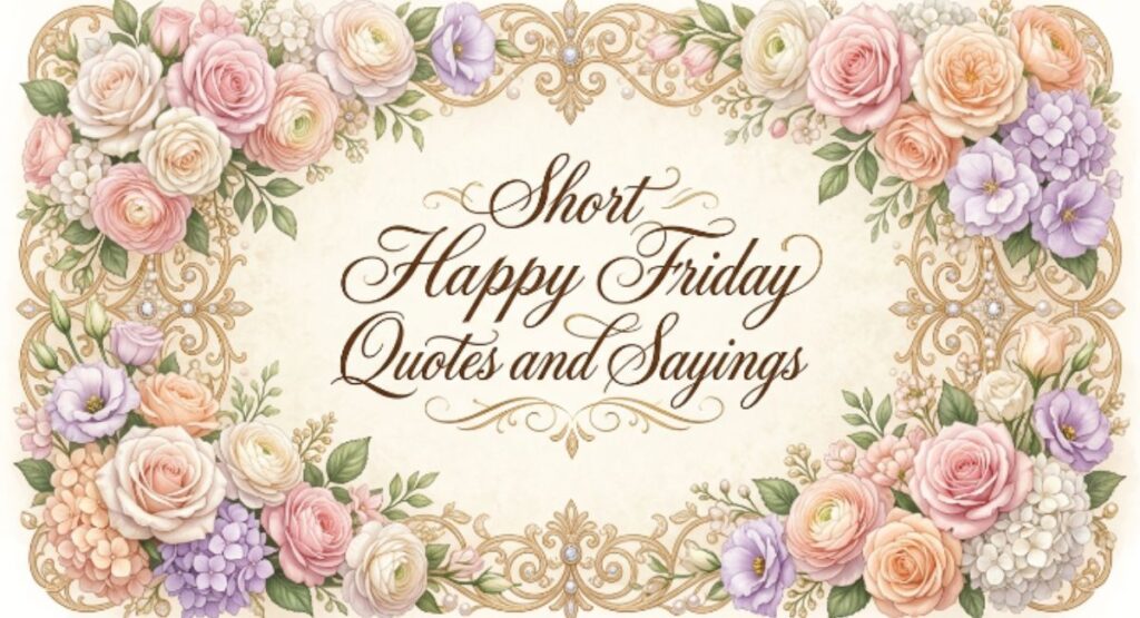 Short Happy Friday Quotes and Sayings