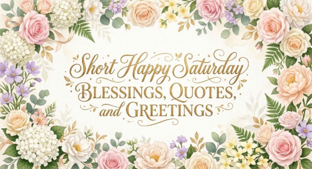 Short Happy Saturday Blessings, Quotes, and Greetings