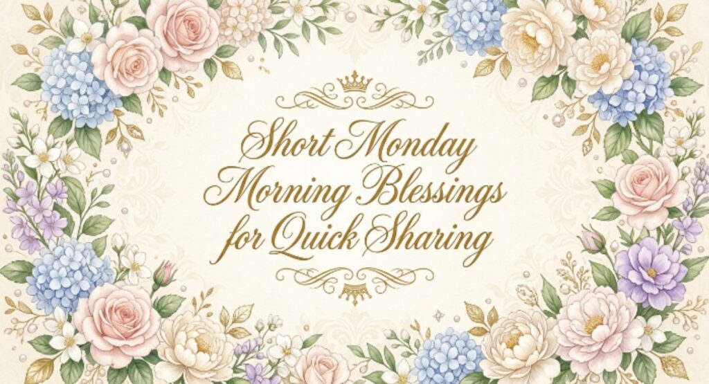 Short Monday Morning Blessings for Quick Sharing