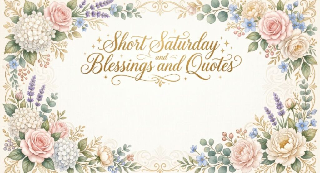 Short Saturday Blessings and Quotes