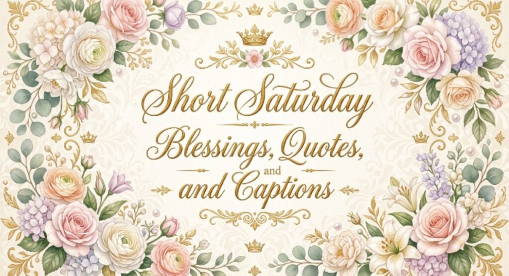 Short Saturday Blessings, Quotes, and Captions
