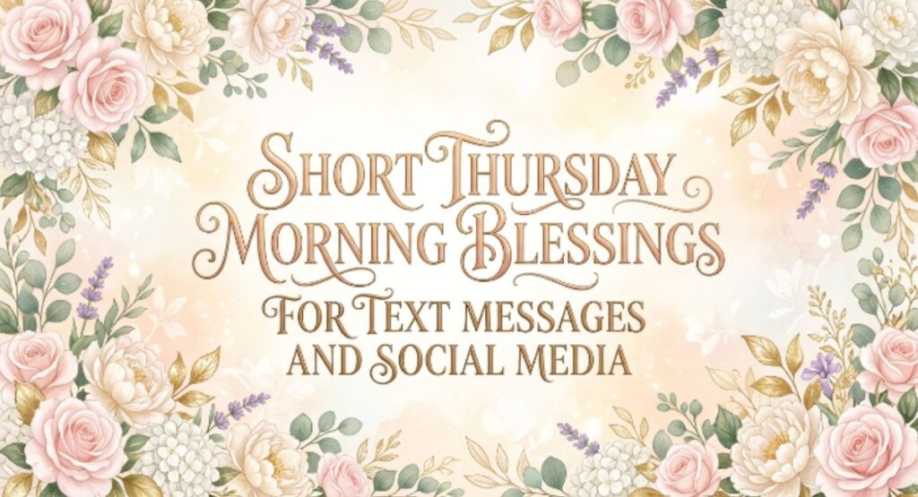 Short Thursday Morning Blessings for Text Messages and Social Media