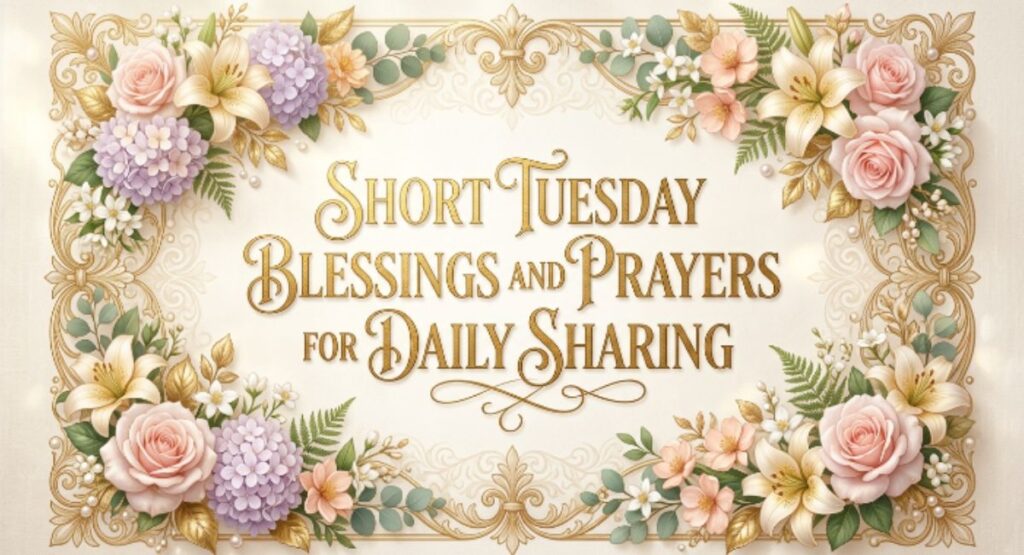Short Tuesday Blessings and Prayers for Daily Sharing
