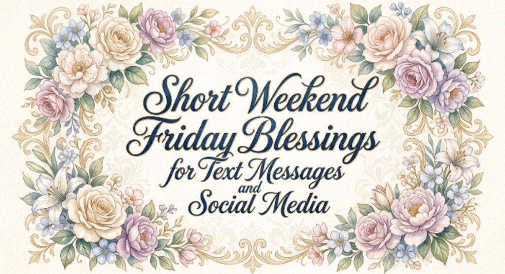 Short Weekend Friday Blessings for Text Messages and Social Media