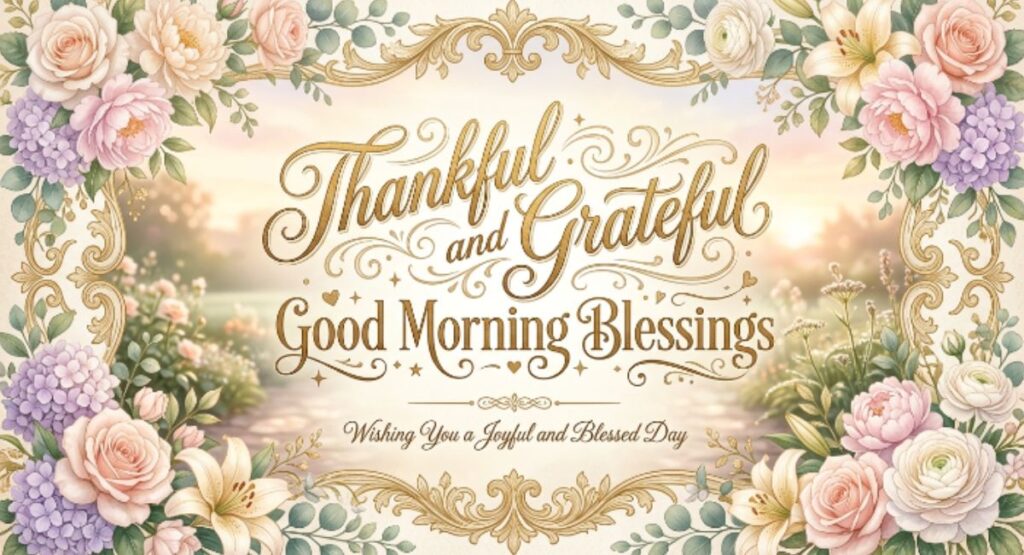 Thankful and Grateful Good Morning Blessings
