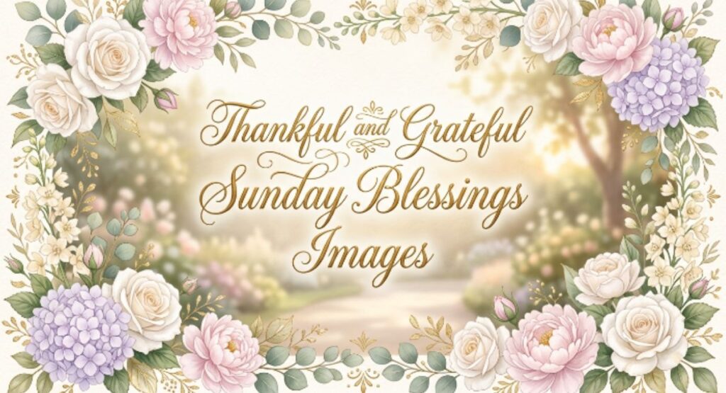 Thankful and Grateful Sunday Blessings Images