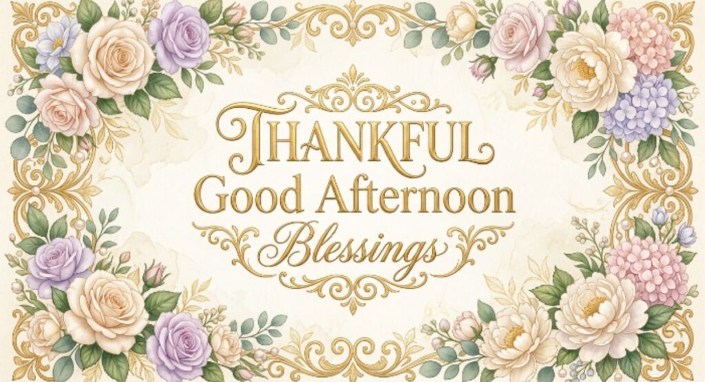 Thankful Good Afternoon Blessings