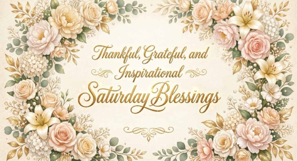 Thankful, Grateful, and Inspirational Saturday Blessings
