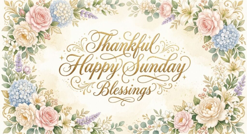Thankful Happy Sunday Blessings