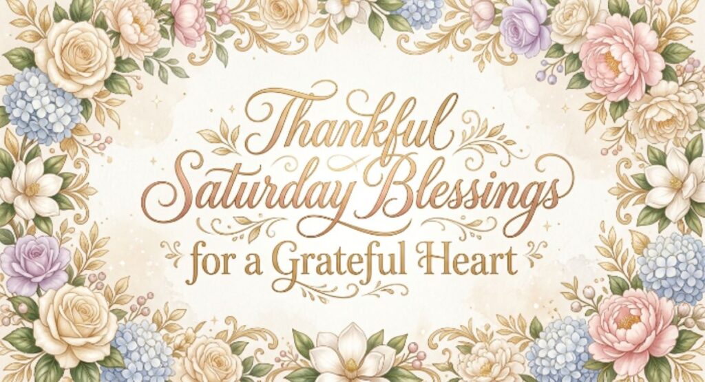 Thankful Saturday Blessings for a Grateful Heart