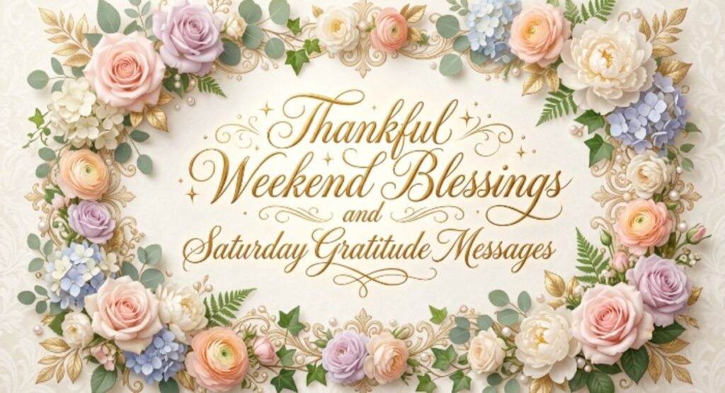 Thankful Weekend Blessings and Saturday Gratitude Messages
