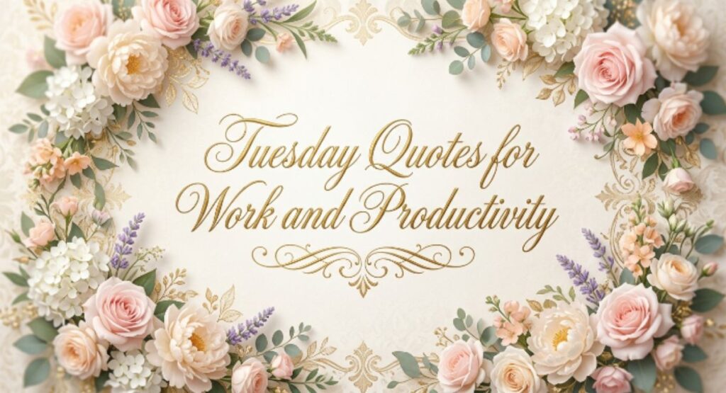 Tuesday Quotes for Work and Productivity