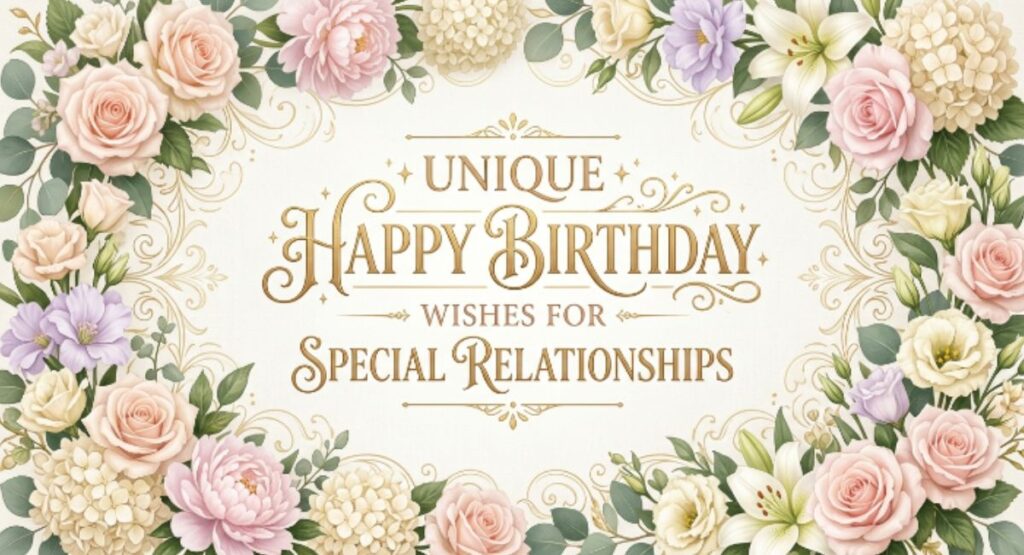 Unique Happy Birthday Wishes for Special Relationships