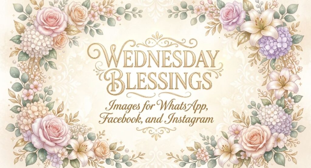 Wednesday Blessings Images for WhatsApp, Facebook, and Instagram
