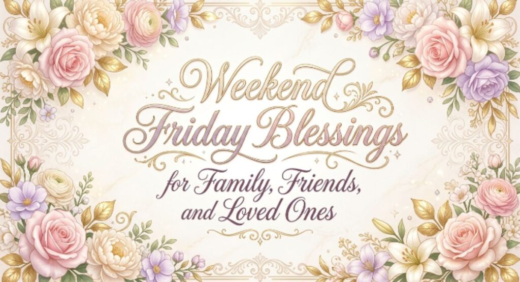 Weekend Friday Blessings for Family, Friends, and Loved Ones