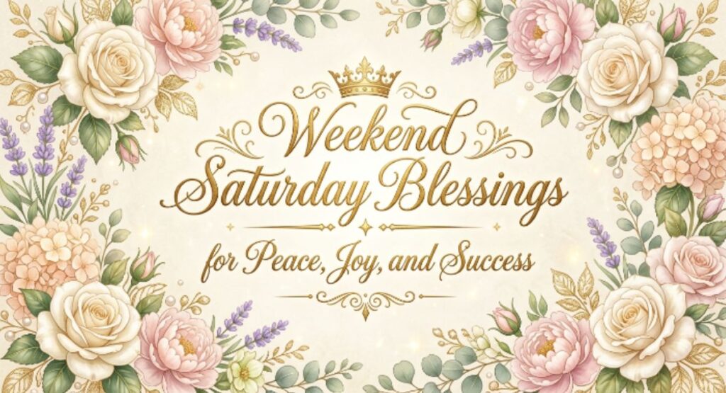 Weekend Saturday Blessings for Peace, Joy, and Success