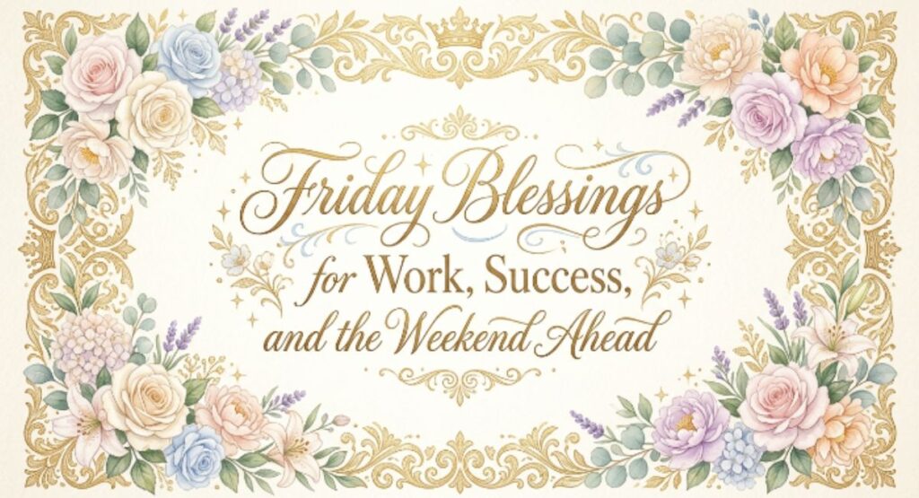 Friday Blessings for Work, Success, and the Weekend Ahead
