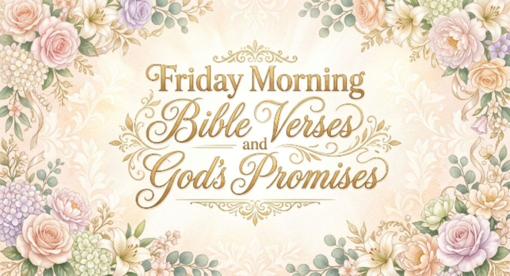 Friday Morning Bible Verses and God's Promises