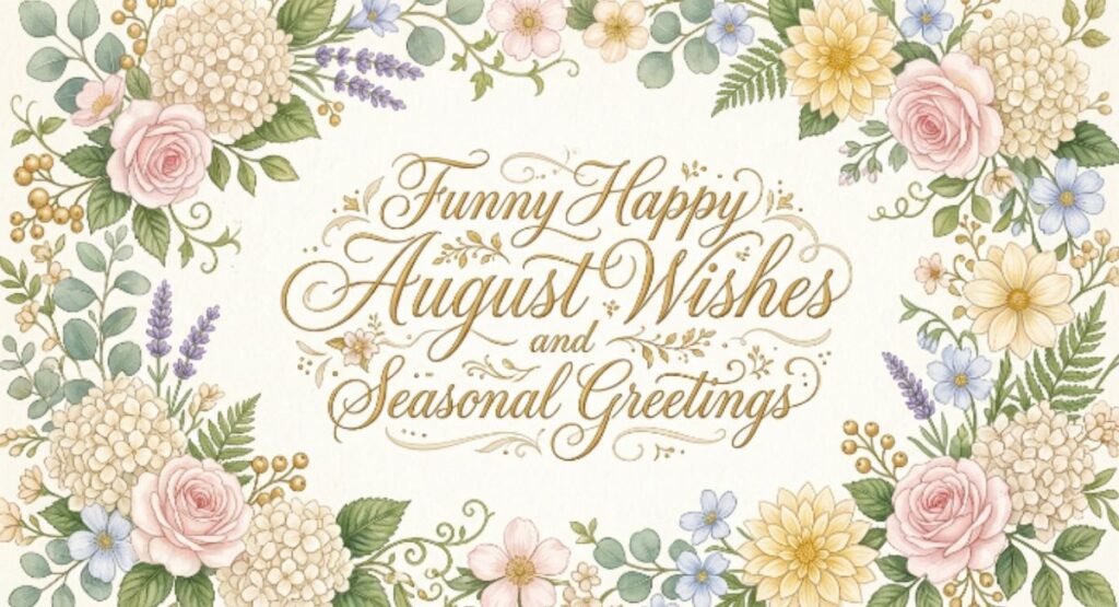 Funny Happy August Wishes and Seasonal Greetings