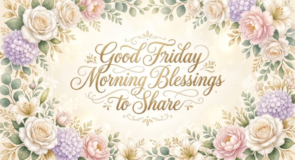 Good Friday Morning Blessings to Share