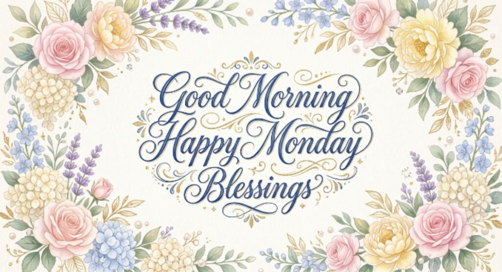 Good Morning Happy Monday Blessings