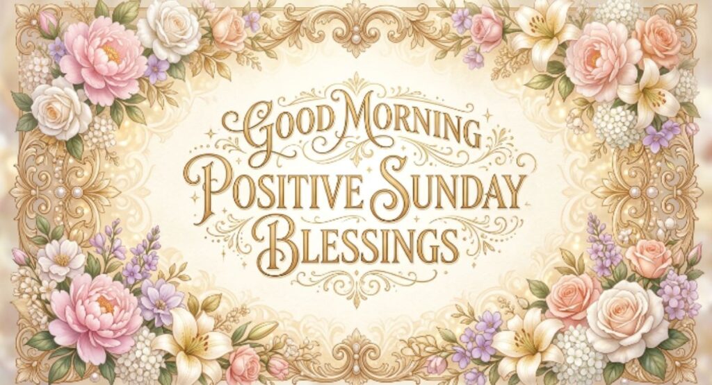 Good Morning Positive Sunday Blessings