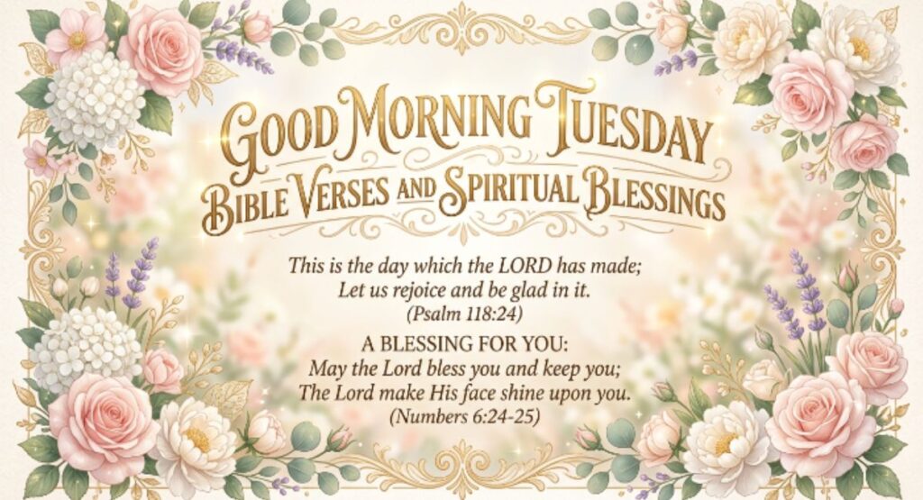 Good Morning Tuesday Bible Verses and Spiritual Blessings