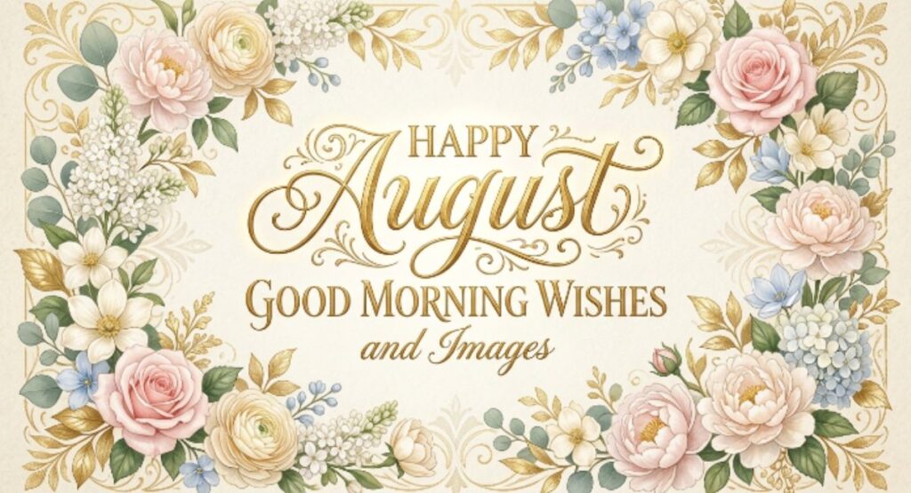 Happy August Good Morning Wishes and Images