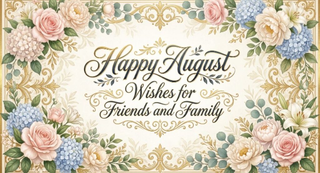 Happy August Wishes for Friends and Family
