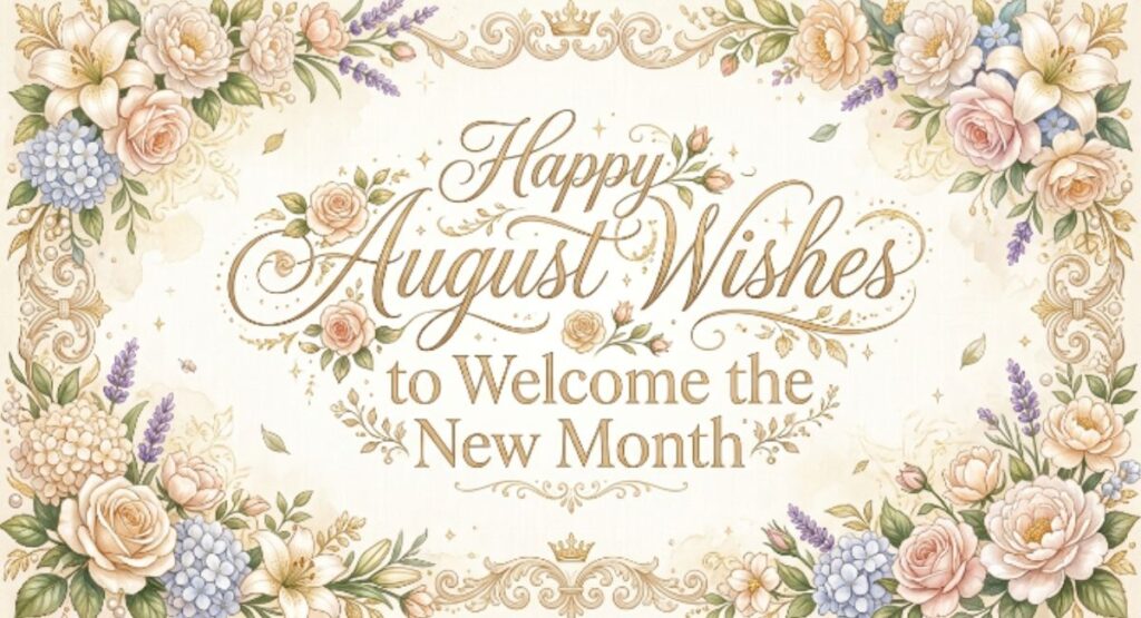 Happy August Wishes to Welcome the New Month