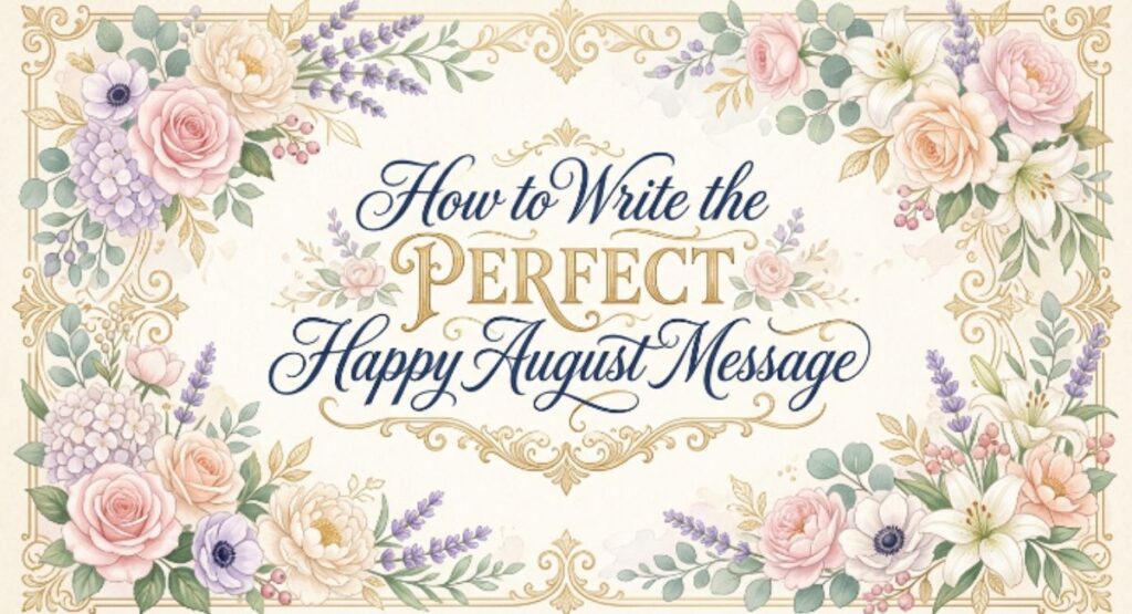 How to Write the Perfect Happy August Message