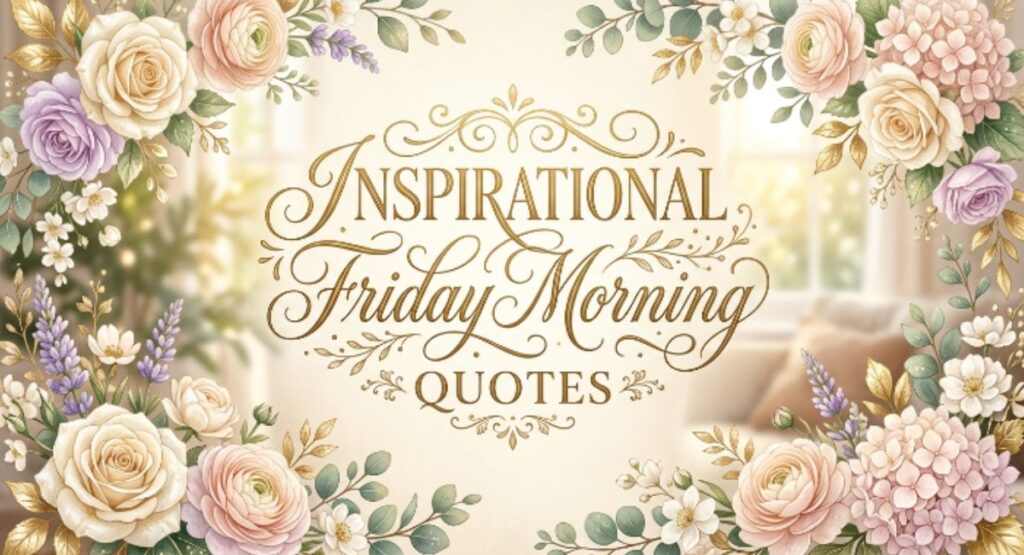 Inspirational Friday Morning Quotes