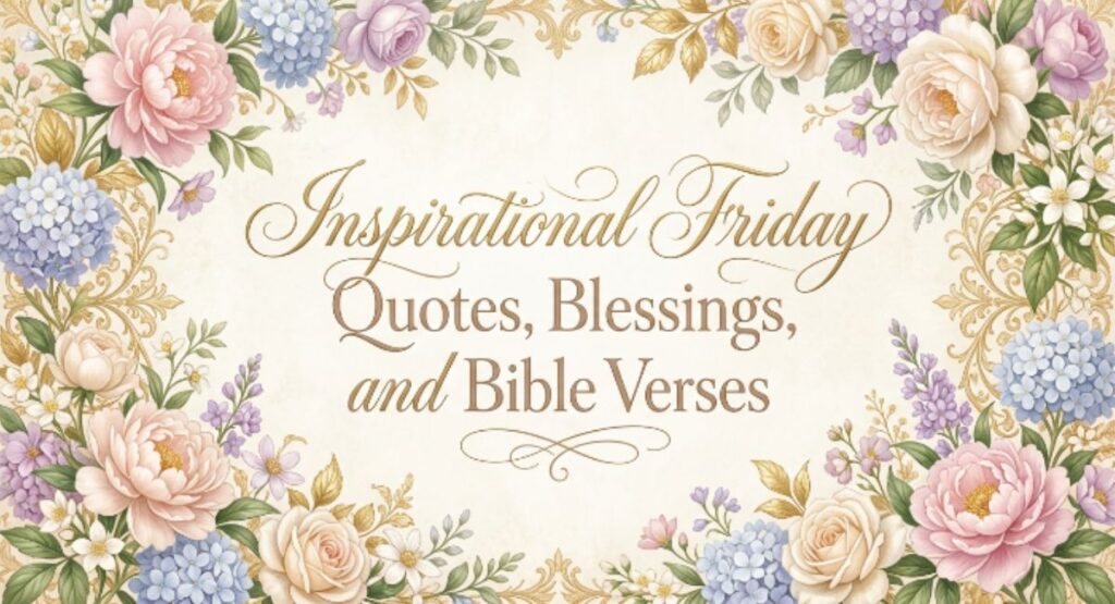 Inspirational Friday Quotes, Blessings, and Bible Verses