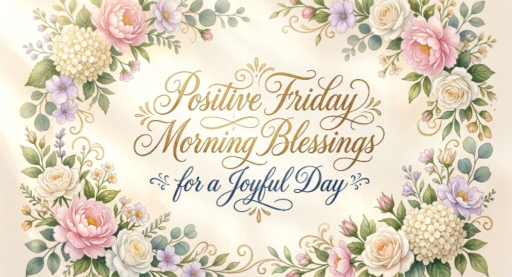 Positive Friday Morning Blessings for a Joyful Day