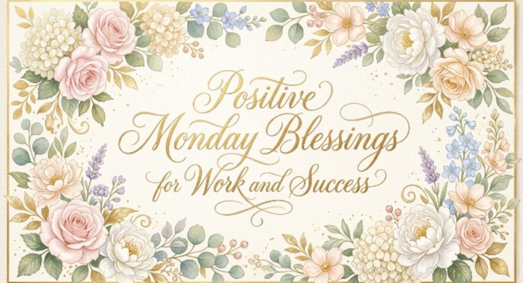 Positive Monday Blessings for Work and Success