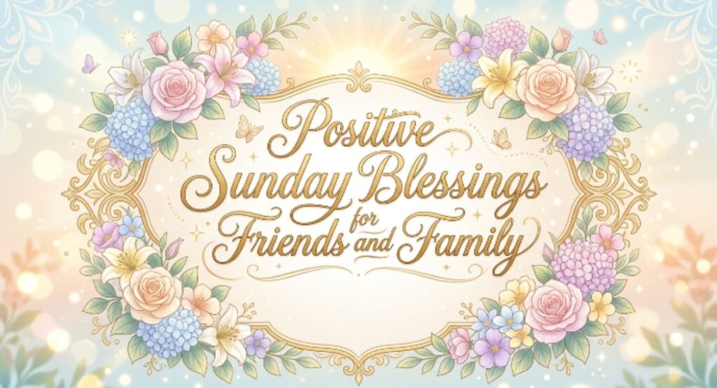 Positive Sunday Blessings for Friends and Family
